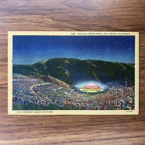 Vintage California Hollywood Souvenir  Postcard